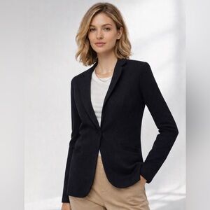 J. Crew Schoolboy Sweater Blazer Single Button in Black